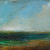 Sea and Summer Clouds oil on board 6in x 12in